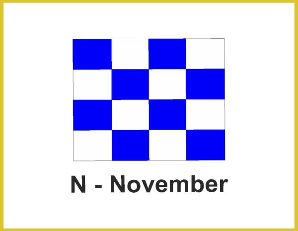 Σημαία Ναυτικού Κώδικα N (NOVEMBER)