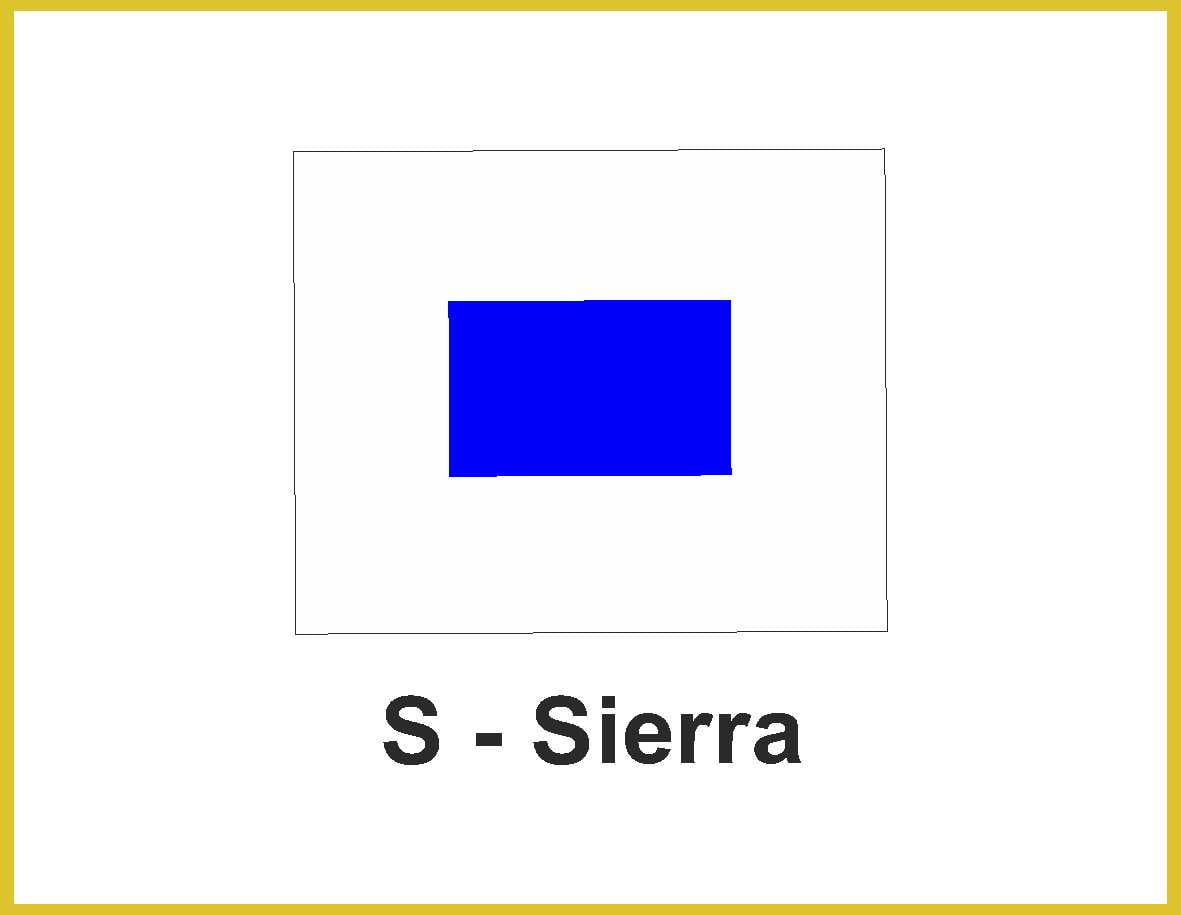 Σημαία Ναυτικού Κώδικα S (SIERRA)