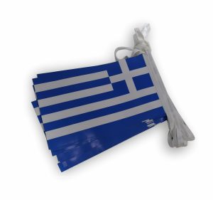σχολικες σημαίες ελληνικες χαρτινες σε γιρλαντα κοκκώνης