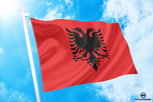 ΑΓΟΡΑ-ΤΙΜΕΣ-ΣΗΜΑΙΕΣ-χωρων -κρατων διαστασεις-ΚΟΚΚΩΝΗΣ----αλβανια σημαια κοκκωνης σημαιες albania flag