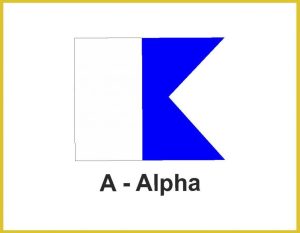 Σημαία Ναυτικού Κώδικα A (Άλφα) (ALPHA)